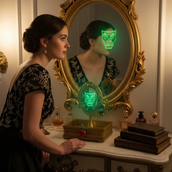 Beautiful Bath and Body Works Disney Villains Magic Mirror Body Care Tray NEW - Picture 3 of 15